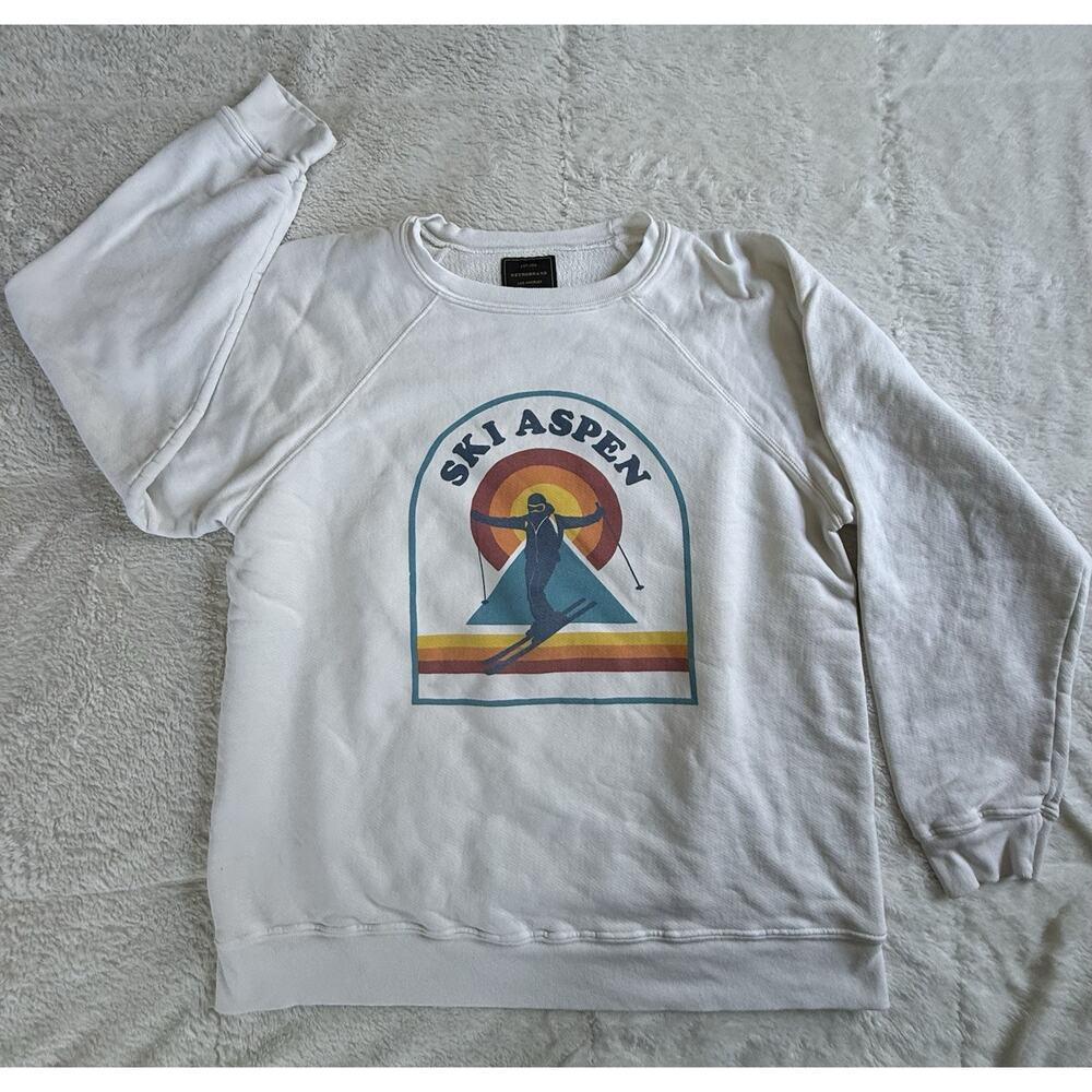 Retrobrand Ski Aspen Sweatshirt Streetwear Women’s Size Large 100% Cotton USA